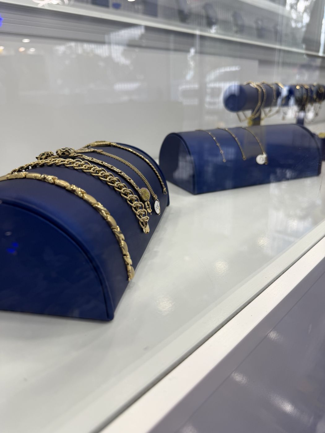 Gold chains and bracelets